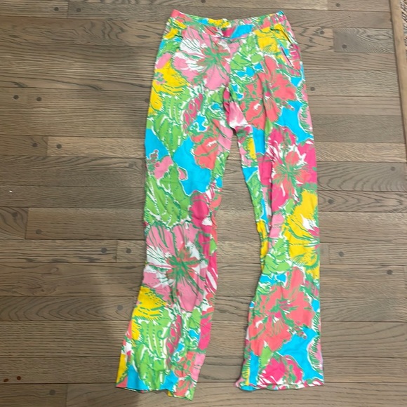 Lilly Pulitzer Pants - Lilly Pulitzer Palazzo Pants - flower print, size XS